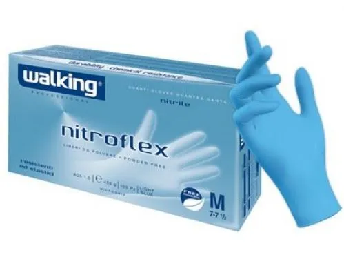GUANTI NITRILE XL MERCATOR NITRYLEX S/POLVERE 2.0GR AZZURRO 100PZX10CF 501066