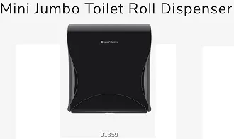 DISPENSER BULKYSOFT CARTA IGIENICA MINI JUMBO ESSENTIA NERO