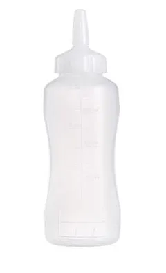 DOSATORE IN PLASTICA SQUEEZE MINI 250ML TRASPARENTE