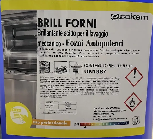 DETERGENTE BRILL FORNI A CONVENZIONE AUTOPULENTI 5KG