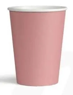 BICCHIERE TAZZA CARTA BIO 180ML 50PZX15CF ROSA COP.0255