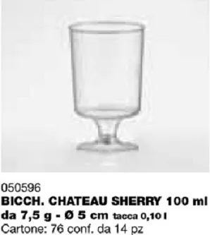 BICCHIERE CHATEAU 100CC SHERRY 14PZX76CFXCT