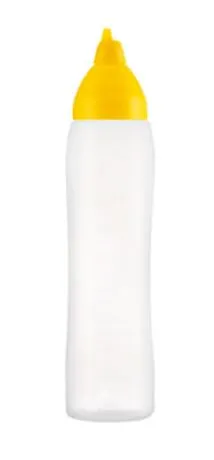 DOSATORE IN PLASTICA SQUEEZE PER SALSE 1000ML TAPPO GIALLO