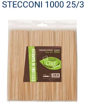 SPIEDO BAMBOO 25CM 1000PZX10CF XFST25D-1000