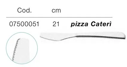 COLTELLO PIZZA CATERI ACCIAIO 12PZXCF