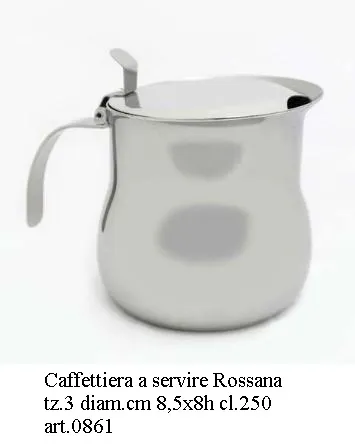 CAFFETTIERA ROSSANA 250CL 3TZ ACCIAIO