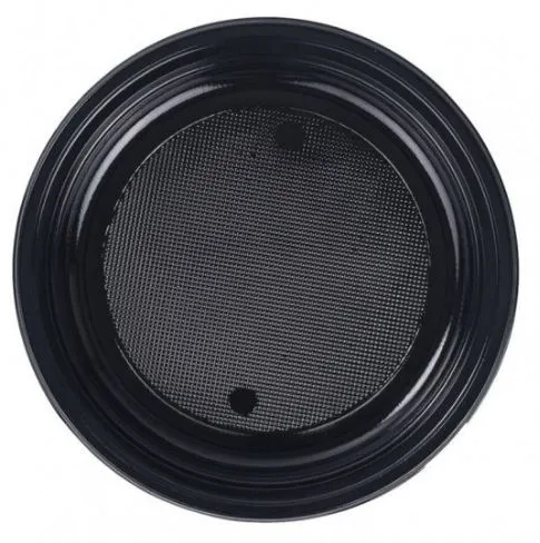 PIATTO PIANO D22 NERO PL RIUTILIZZABILE 20PZX30CF