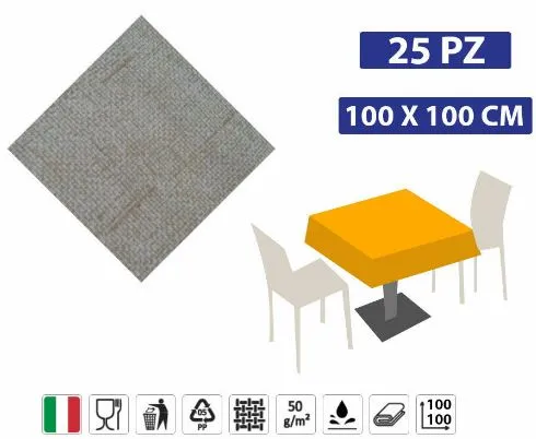 COPRIMACCHIA 100X100 JUTA CAFFE' 100PZXCF