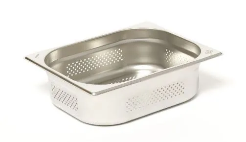 BACINELLA IN ACCIAIO FORATA GN 1/2 H mm 100 325X265 6PZXCT