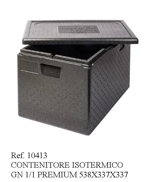 CONTENITORE TERMICO PREMIUM EPP ASPORTO 538X337 H40 PER GN1/1 NERO
