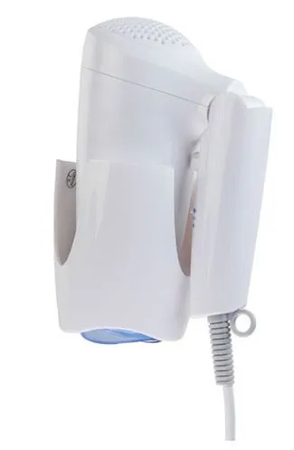 ASCIUGACAPELLI YUL COMPACT PIEGHEVOLE ELETTRICO 1000W BIANCO C/SUPPORTO MURALE