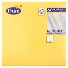 TOVAGLIOLO 40X40 DUNISOFT GIALLO 60PZX12CFXCT