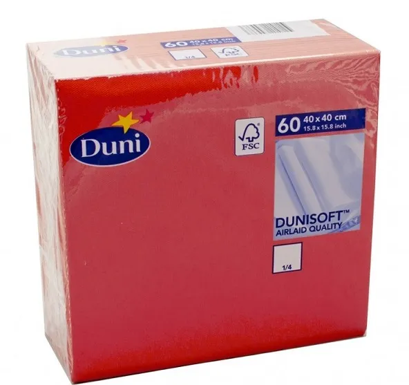 TOVAGLIOLO 40X40 DUNISOFT ROSSO 60PZX12CFXCT