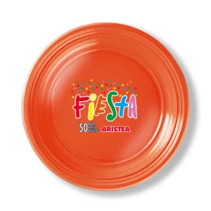 PIATTO DESSERT D16.5 ARANCIONE PL RIUTILIZZABILE 25PZX18CF 0830