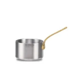 MINI CASSERUOLA A SERVIRE 1MM C/MANICO OTTONE D12 ALLUMINIO