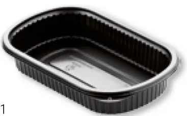 CONTENITORE COOK BOX 800ML 240X150H4 NERA 50PZX5CF