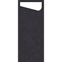 BUSTA PORTA POSATE SACCHETTO DUNISOFT SLIM NERO 60PZX4CF