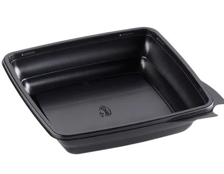 CONTENITORE GOURMET CALDO 1000ML PS NERO 450PZ