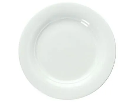 PIATTO PIANO RIMINI D27 PORCELLANA BIANCO 6PZXCF