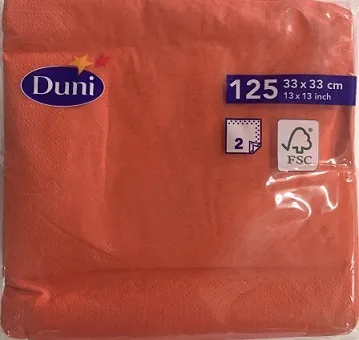TOVAGLIOLO 2V 33X33 DUNI MANDARINO 125PZX16CFXCT