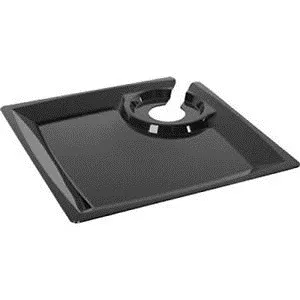 PIATTO DESIGN MILAN 21X21 NERO 12PZXCF