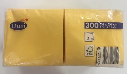 TOVAGLIOLO 2V 24X24 DUNI GIALLO 300PZX8CFXCT