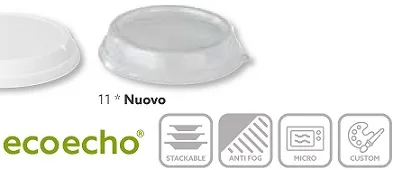 CIOTOLA BAGASSE TONDA 900ML 194X194X53H COMPOSTABILE MARRONE 40PZX4CF 198930