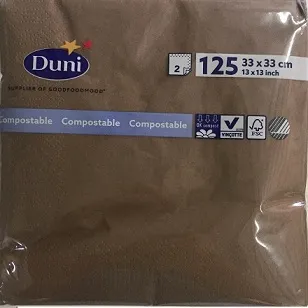 TOVAGLIOLO 2V 33X33 DUNI NOCCIOLA 125PZX16CFXCT