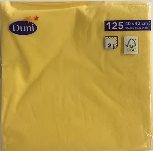 TOVAGLIOLO 2V 40X40 DUNI GIALLO 125PZX10CFXCT