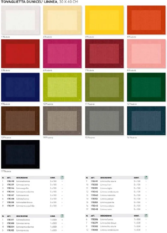 TOVAGLIETTA DUNICEL 30X40 LINNEA CHESTNUT 100PZX5CF