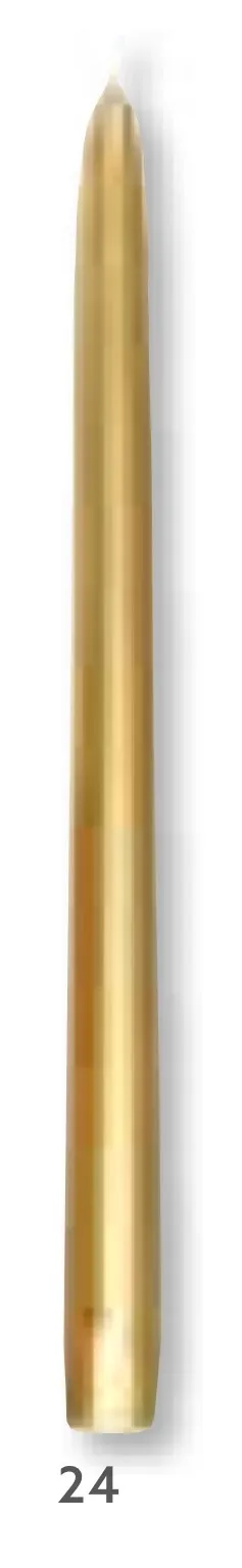 CANDELA ANTICA 22CM 6.5H ORO 10PZX10CF
