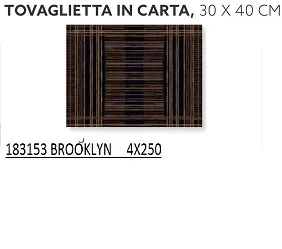 TOVAGLIETTA 30X40 CARTA BROOKLYN NERA 250PX4CF