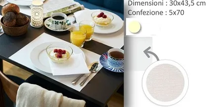 TOVAGLIETTA EVOLIN 30X43 CREMA 70PZX5CF