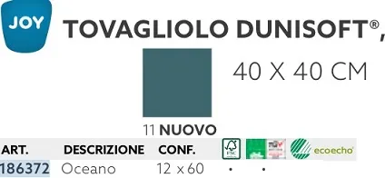 TOVAGLIOLO 40X40 DUNISOFT OCEAN 60PZX12CF