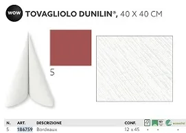 TOVAGLIOLO 40X40 DUNILIN BORDE 45PZX12CF