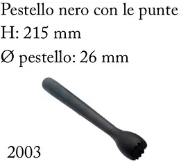 PESTELLO CON PUNTE NERO