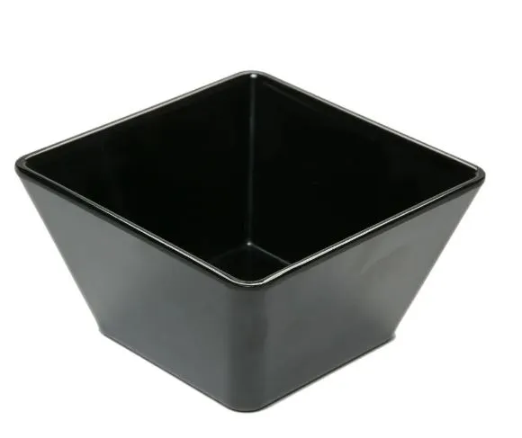 COPPETTA QUADRA ALTA CM7X7X4H MELAMINA NERA
