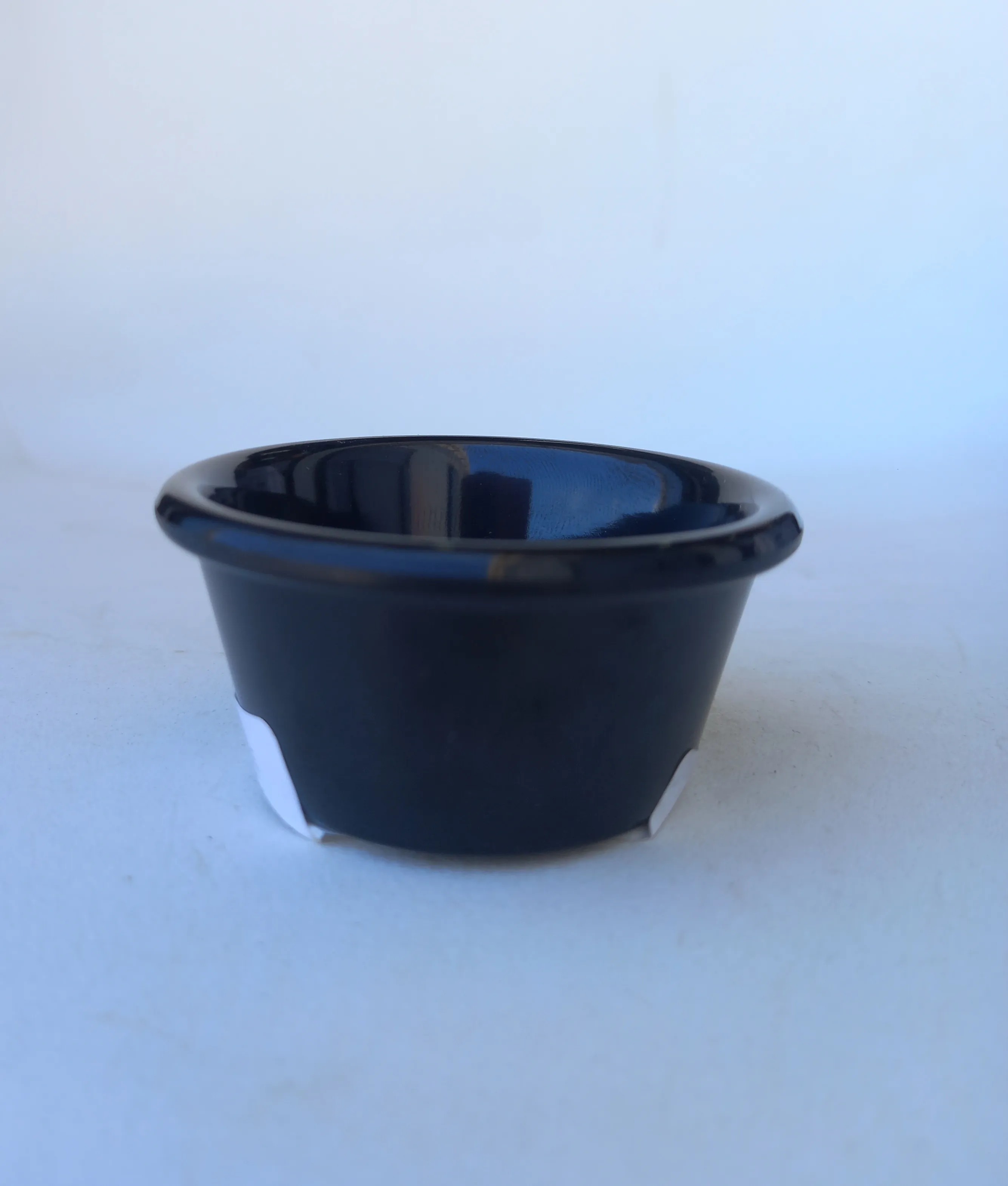 COPPETTA TONDA SOUFFLE LISCIA D7 H4 MELAMINA NERA