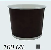COPPETTA GELATO IN CARTA 100CC NERA 50PZX20CFXCT