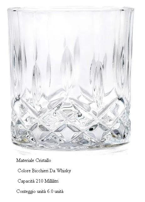 BICCHIERE TUMBLER BASSO OF OPERA 21CL 6PZXCF VETRO