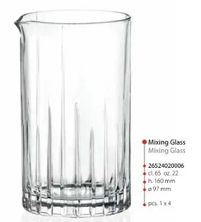 MIXING GLASS COMBO 65CL 4PZXCF