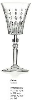 BICCHIERE CALICE MARILYN 2 26CL 6PZXCF VETRO