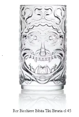 BICCHIERE TUMBLER ALTO 45CL TIKI ETRURIA 4PZXCF VETRO