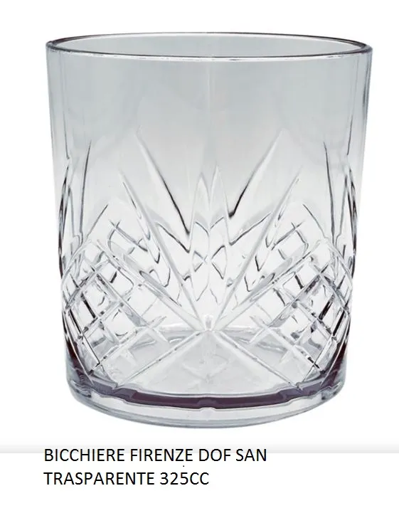 BICCHIERE TUMBLER BASSO FIRENZE DOF SAN 32.5CL TRASPARENTE 6PZXCF