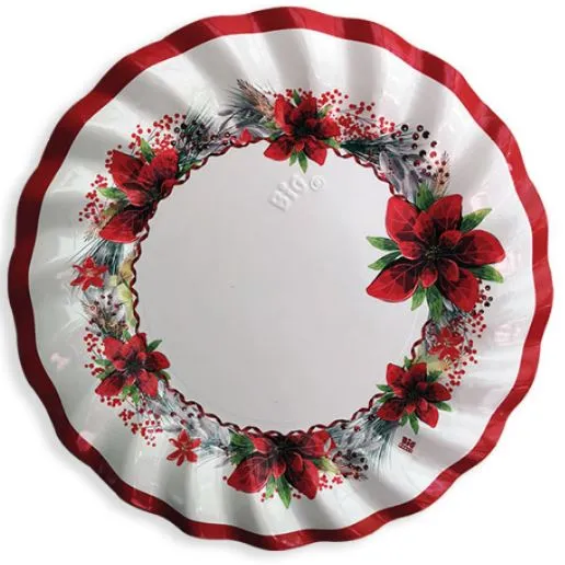 SOTTOPIATTO CARTONCINO D.30 ELEGANT CHRISTMAS NATALE 6PZXCF 75813