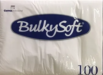 TOVAGLIOLO 2V 30X40 BULKYSOFT BIANCO 1/4 100PZX24CFXCT