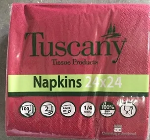 TOVAGLIOLO 2V 24X24 TUSCANY BORDEAUX 100PZX30CFXCT