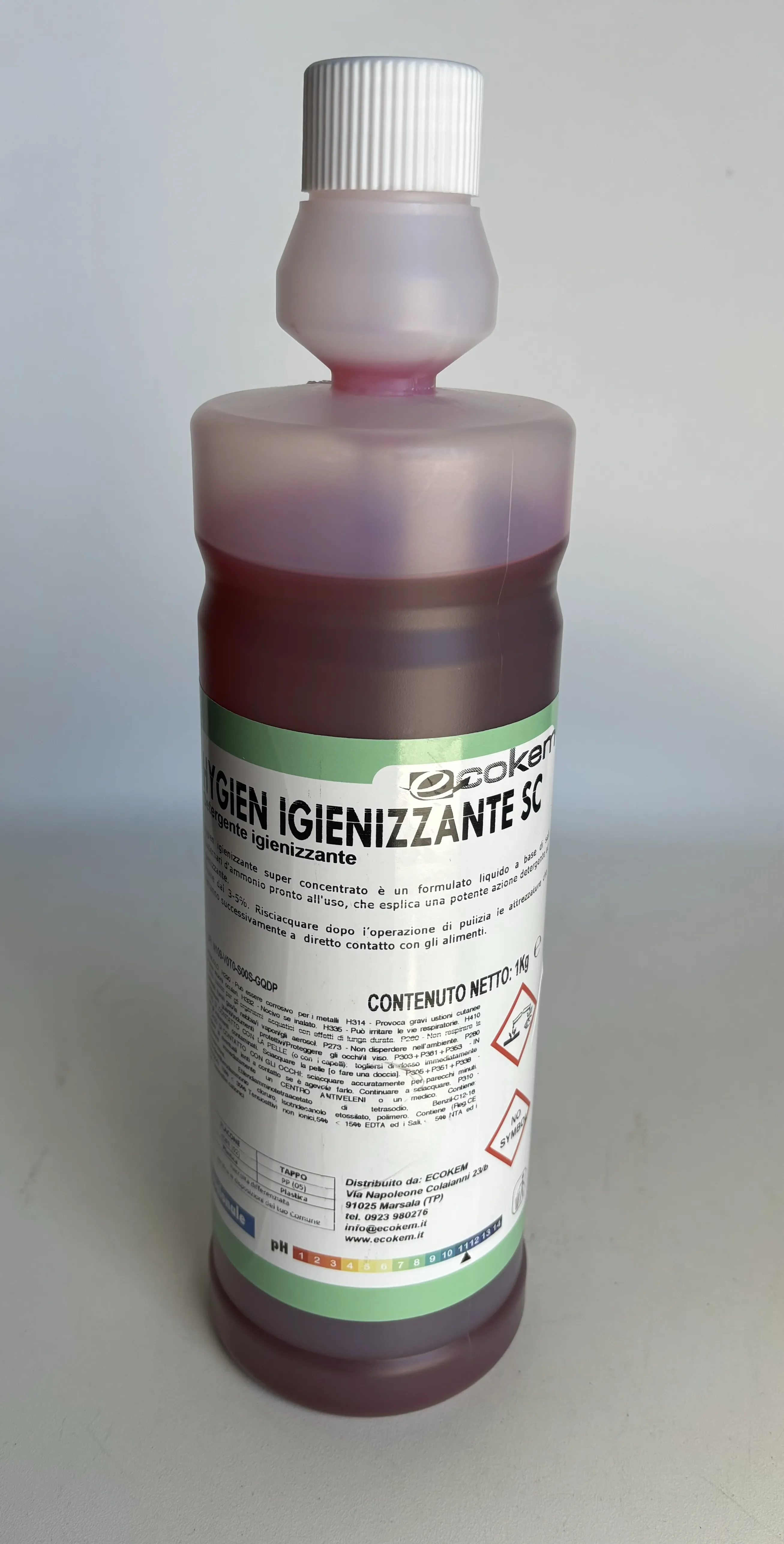 DETERGENTE SUPER CONCENTRATO HYGIEN IGIENIZZANTE 1L 8BTXCT