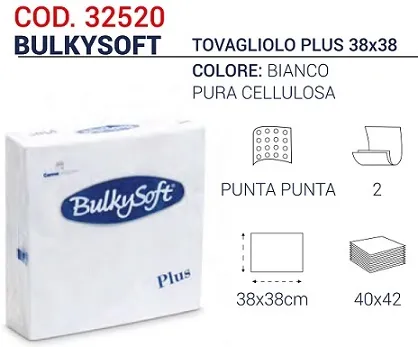 TOVAGLIOLO PLUS 38X38 BIANCO 40PZX42CFXCT