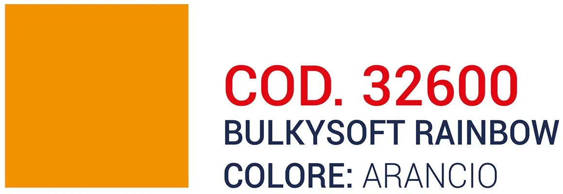 TOVAGLIOLO 2V 24X24 BULKYSOFT ARANCIO 100PZX30CFXCT